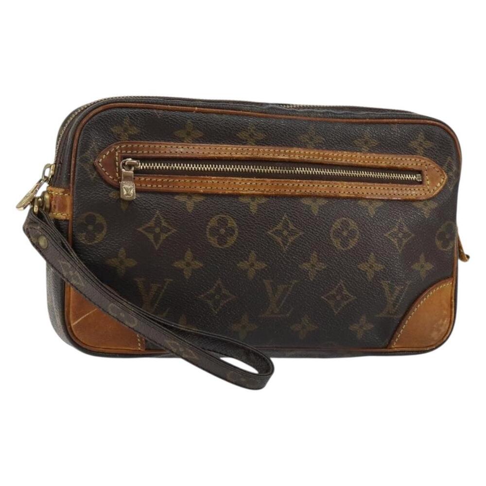 LOUIS VUITTON Monogram Marly Dragonne GM Clutch Bag M51825 LV Auth BA7590
